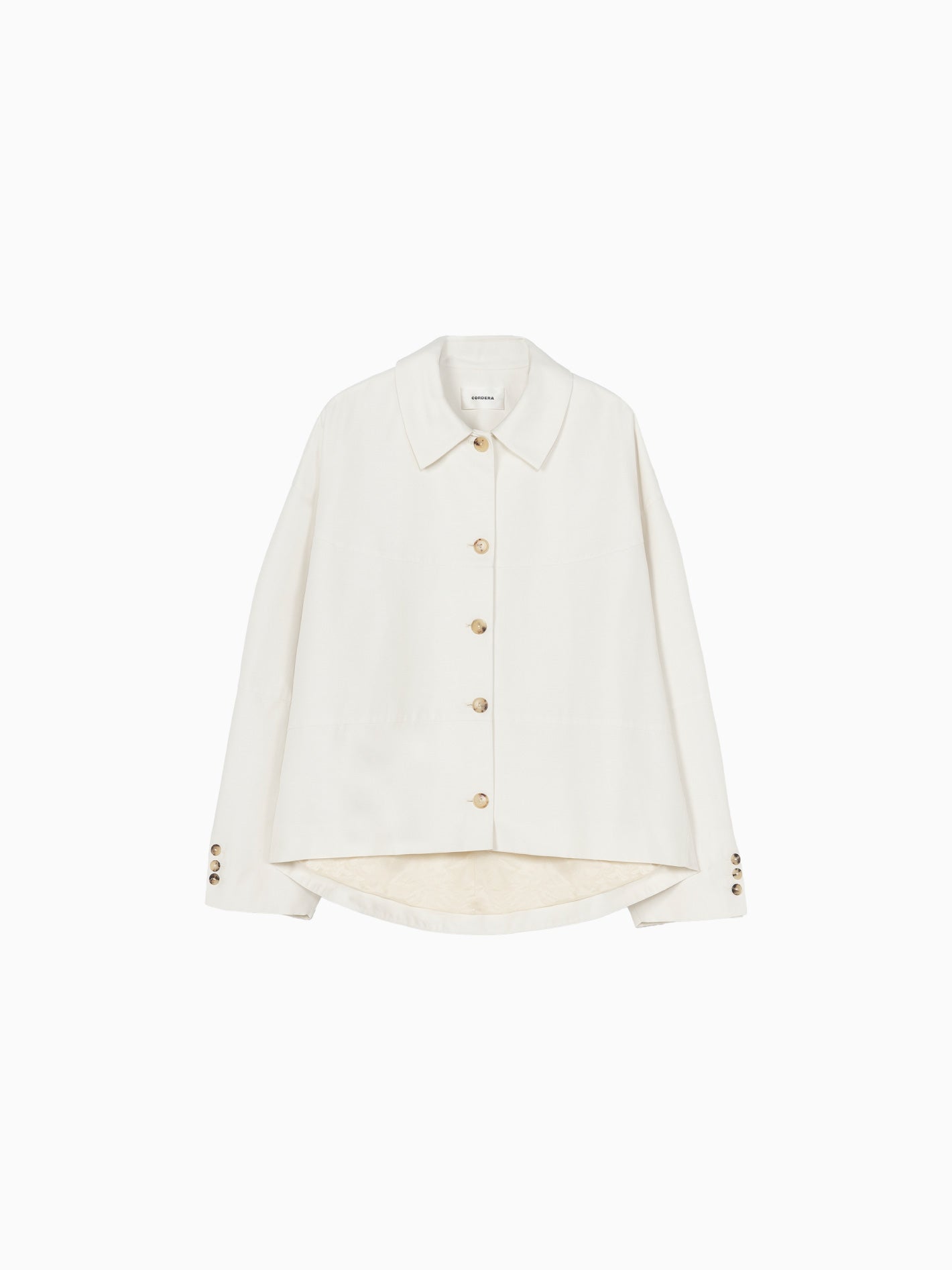 Technical Cocoon Jacket White