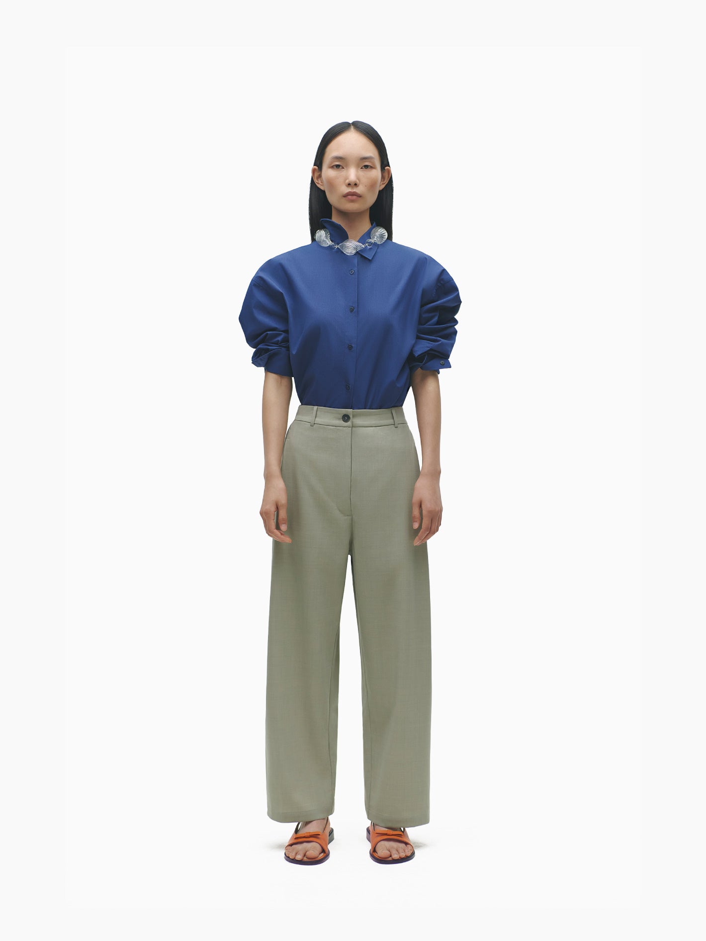 Wide Leg Pants Salvia