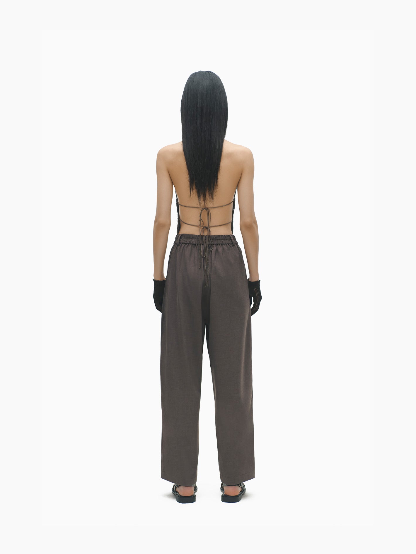 Wide Leg Pants Deep Taupe