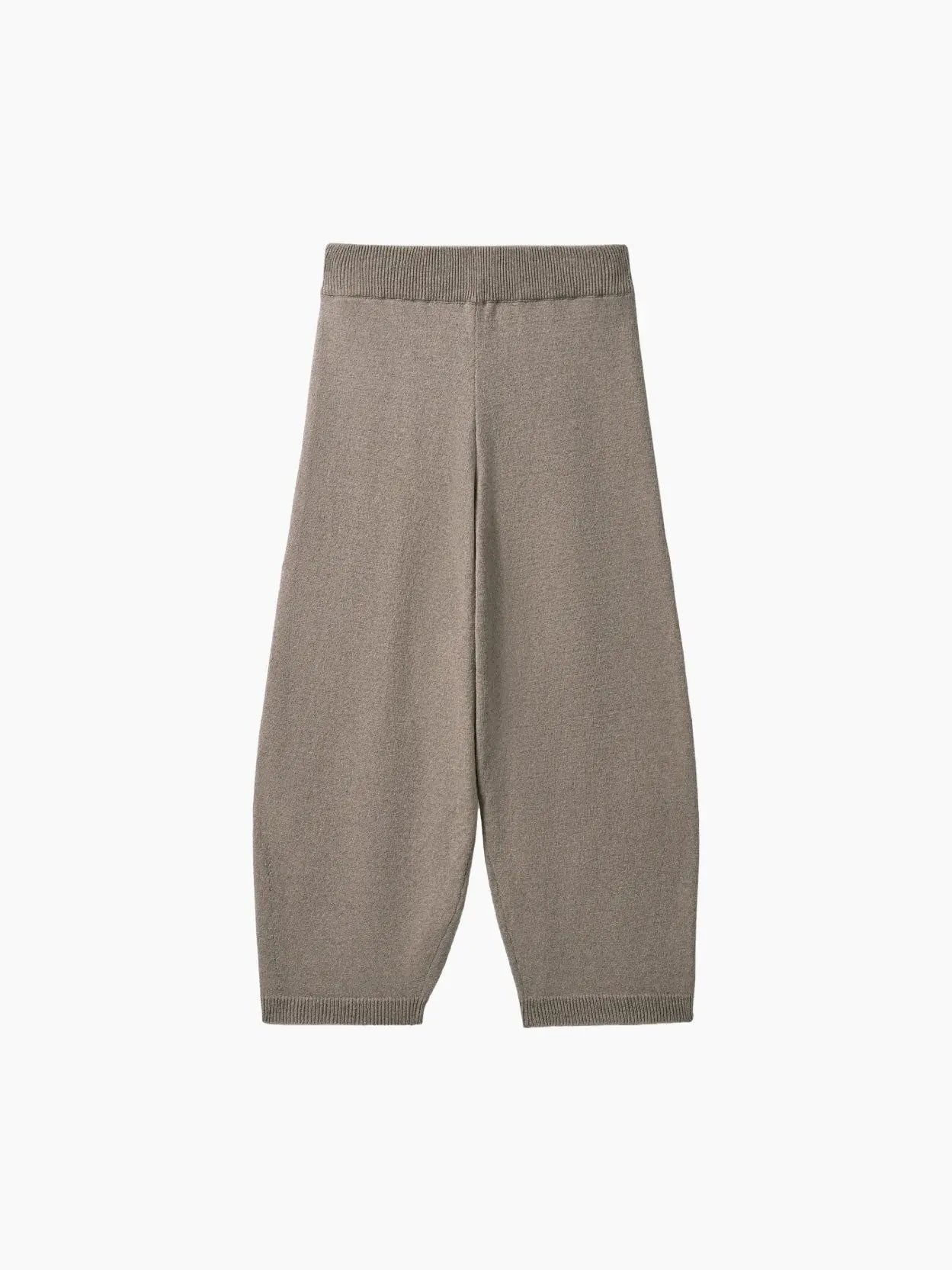 Cotton Knitted Pants Taupe Cordera