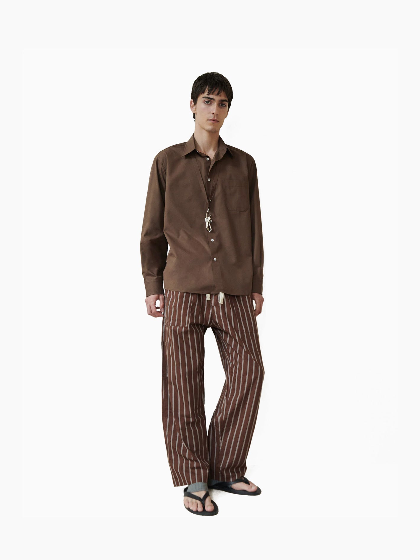 Dandelion Shirt Brown Stripes