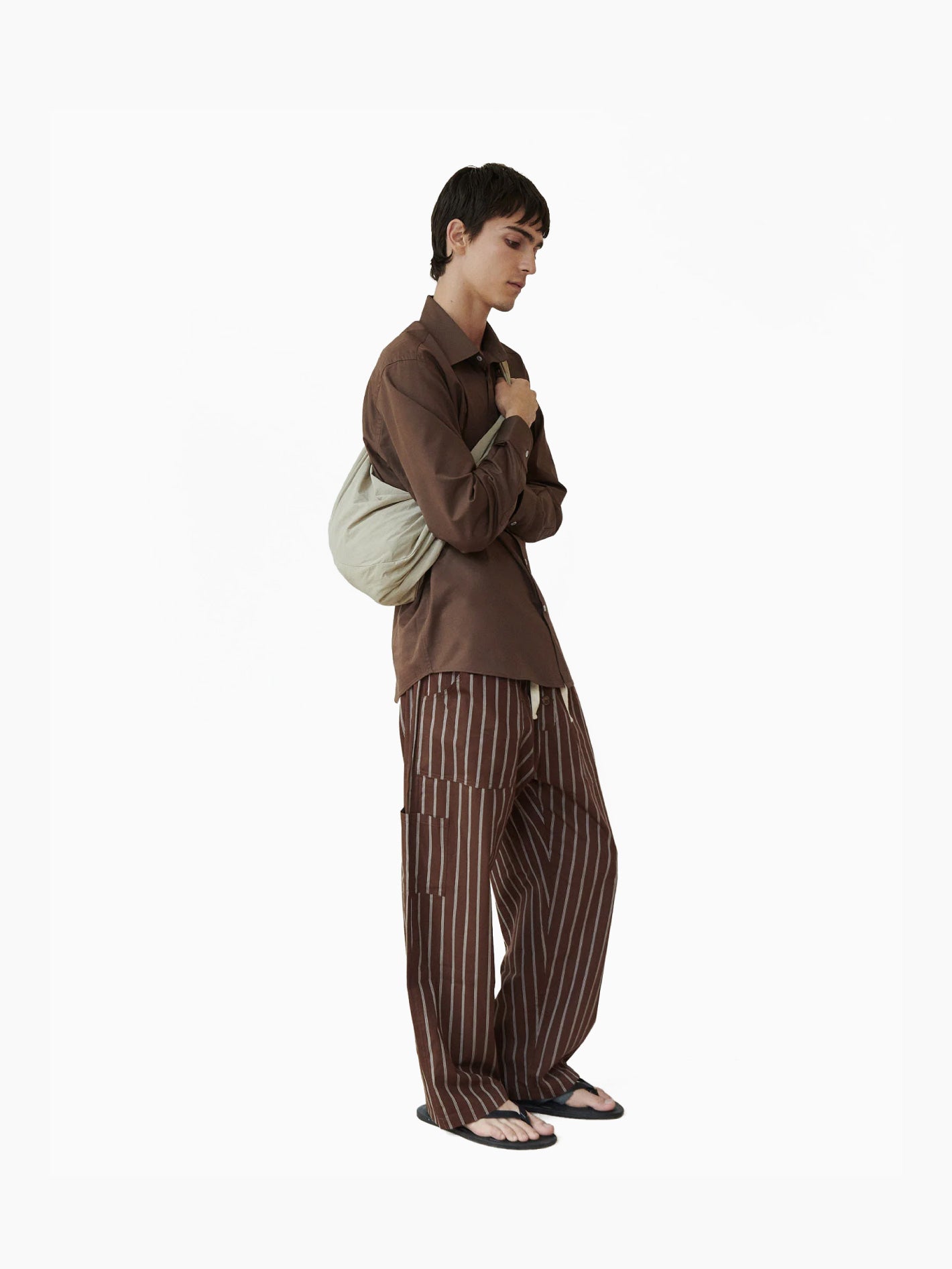 Dandelion Shirt Brown Stripes