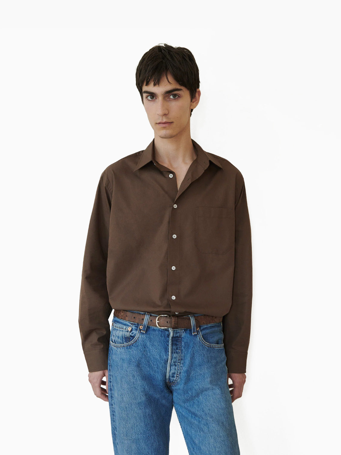 Dandelion Shirt Brown Stripes