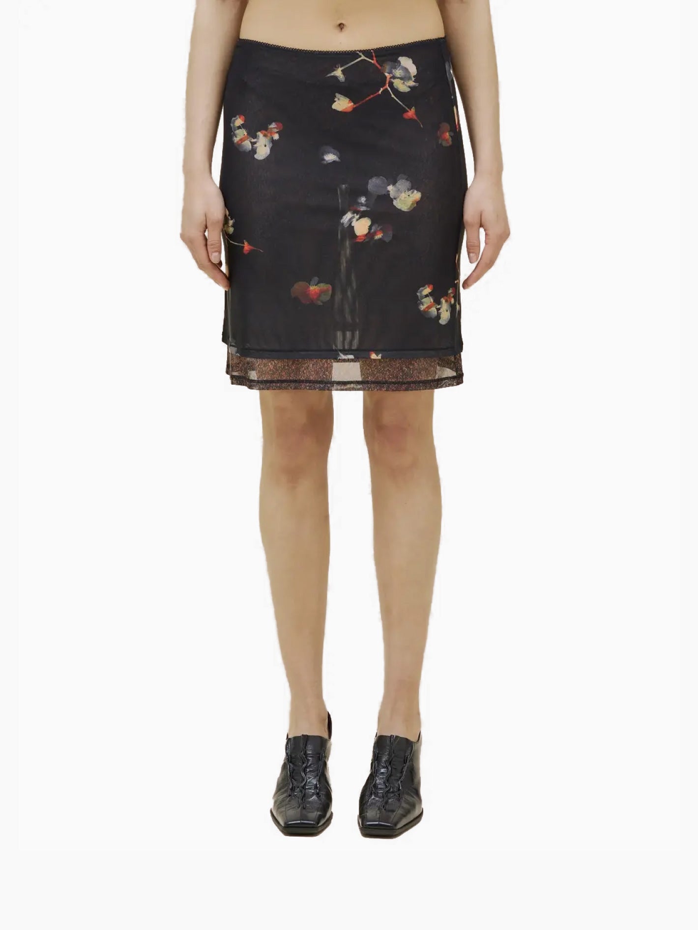 Duet Skirt Black Pansy