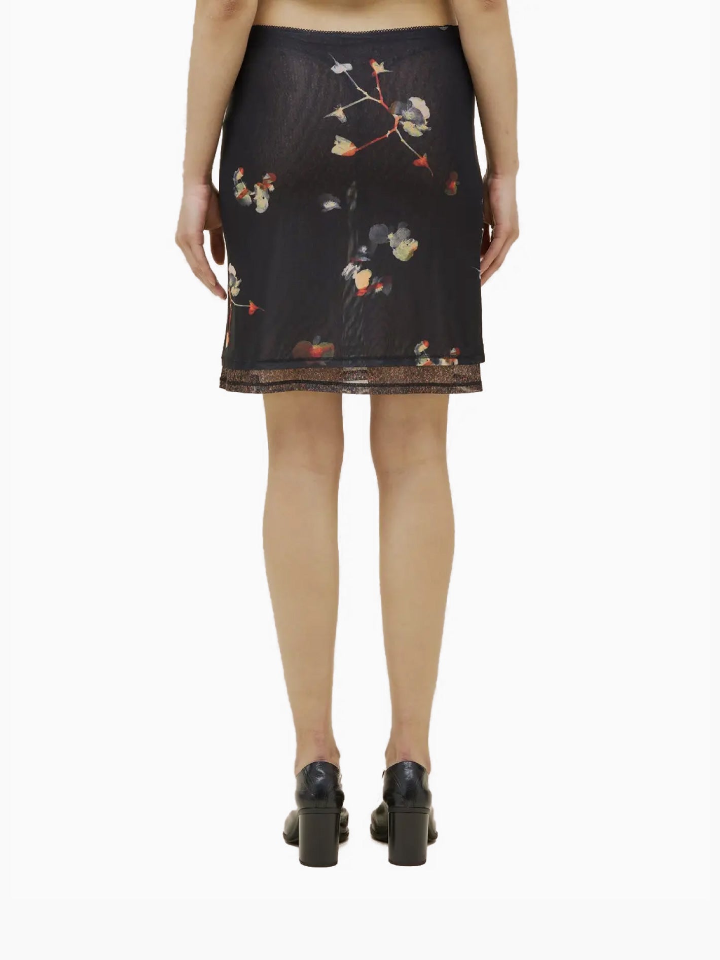 Duet Skirt Black Pansy