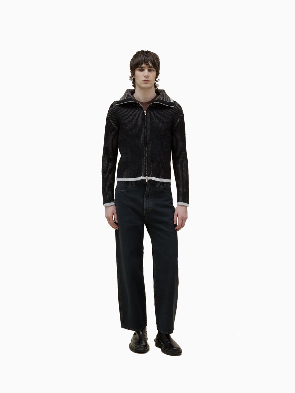 Huddle Zip Sweater Blackbird