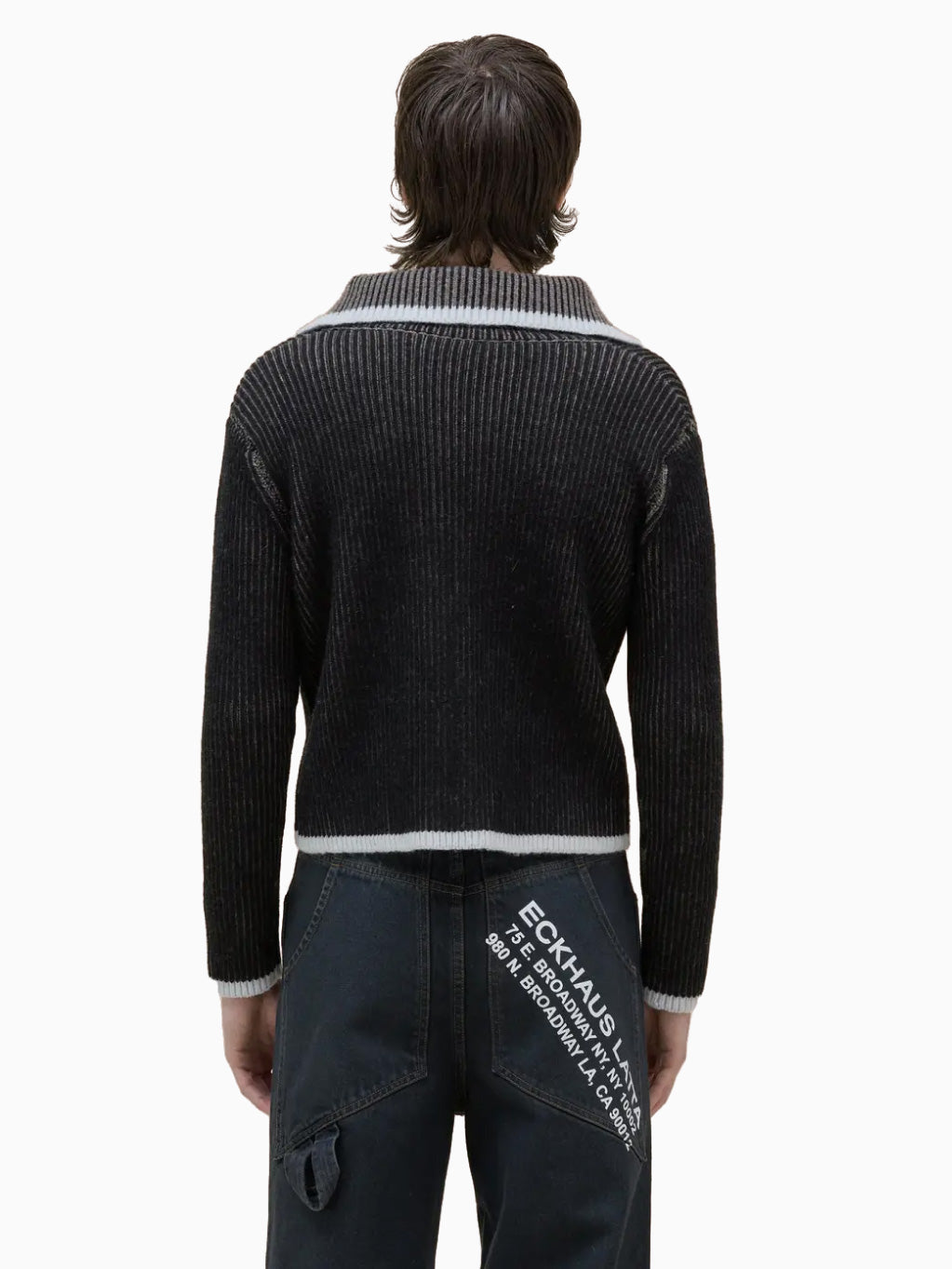 Huddle Zip Sweater Blackbird