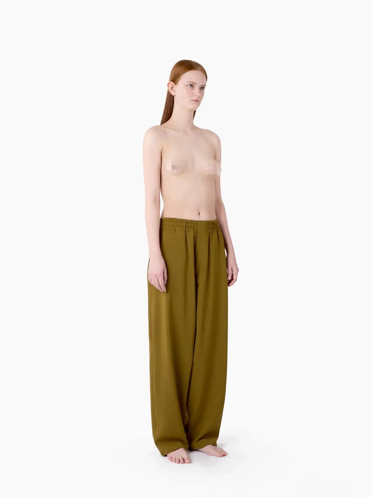 Elastic Pants Olive Green Sunnei