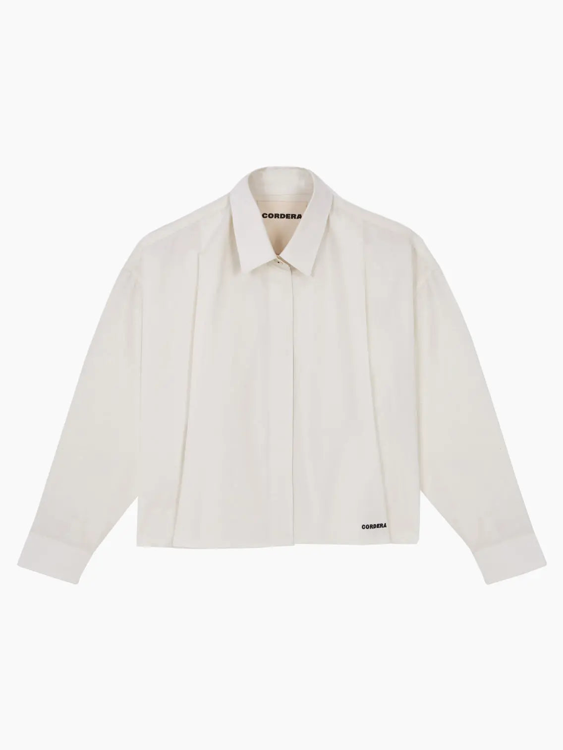 Front Pleats Shirt White Cordera