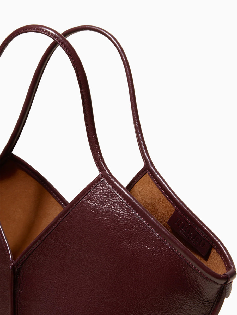 Calella Leather Bag Burgundy