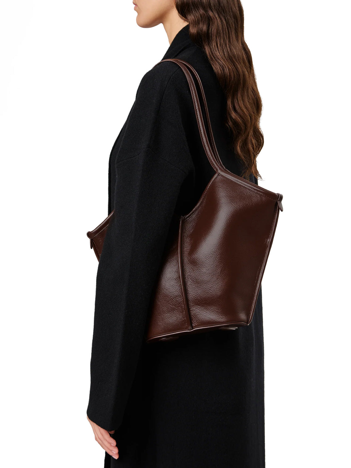 Calella S Shoulder Bag Dark Brown