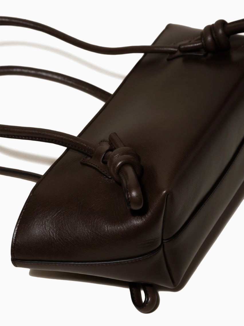 Fleca Baguette Shoulder Bag Dark Brown