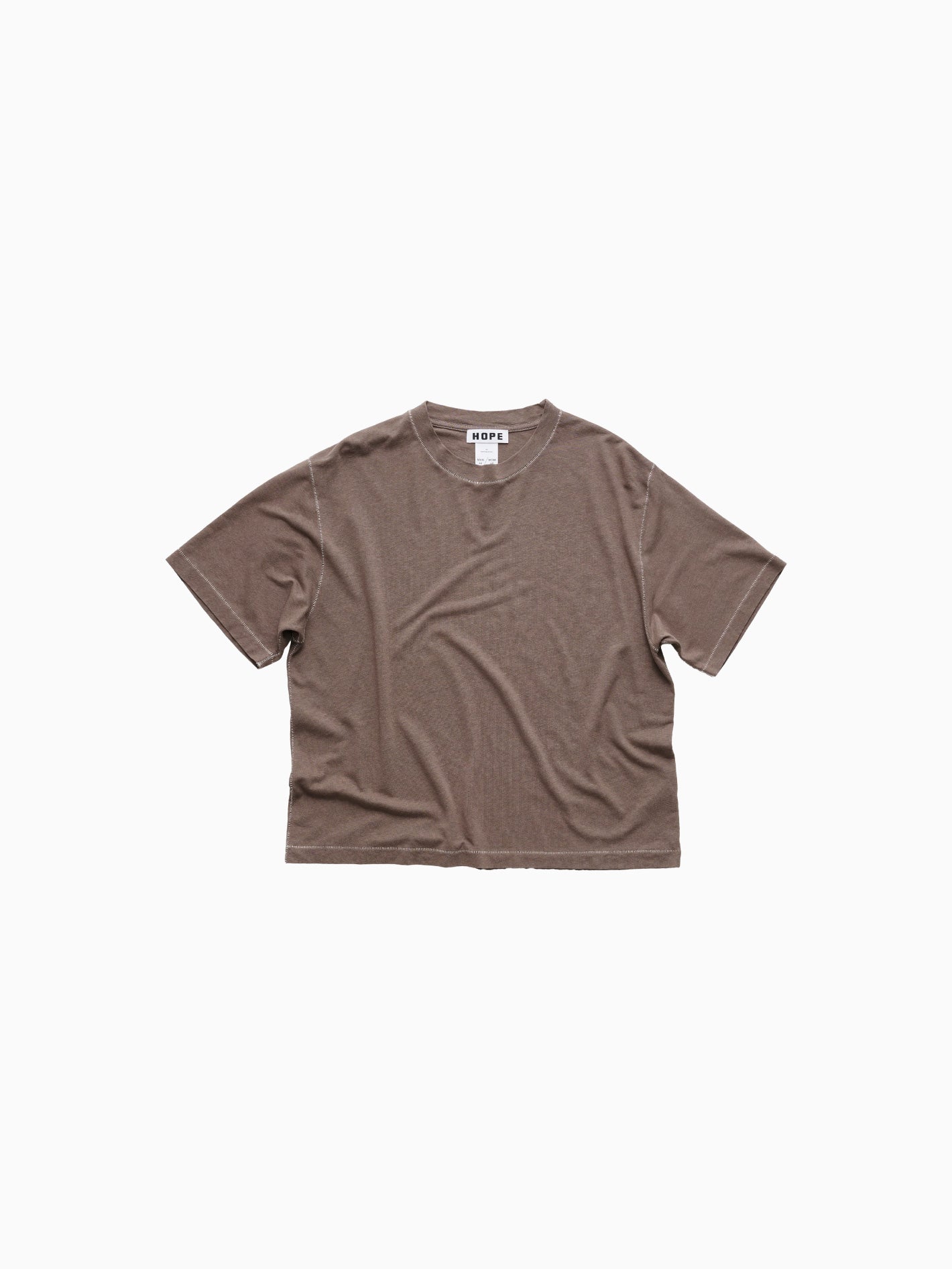 Boxy Roll Tee Vintage Khaki