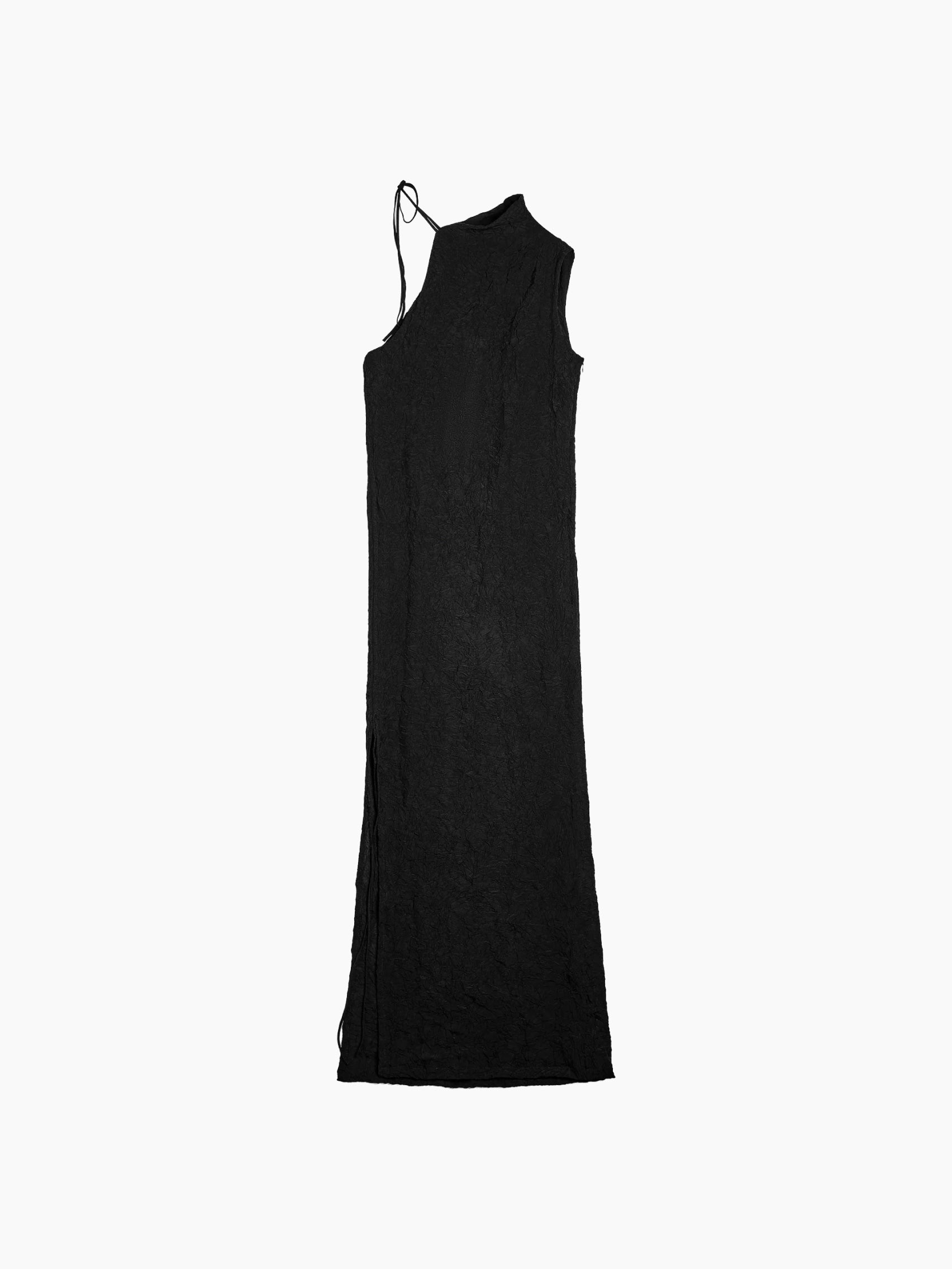Crinkle Dress Black