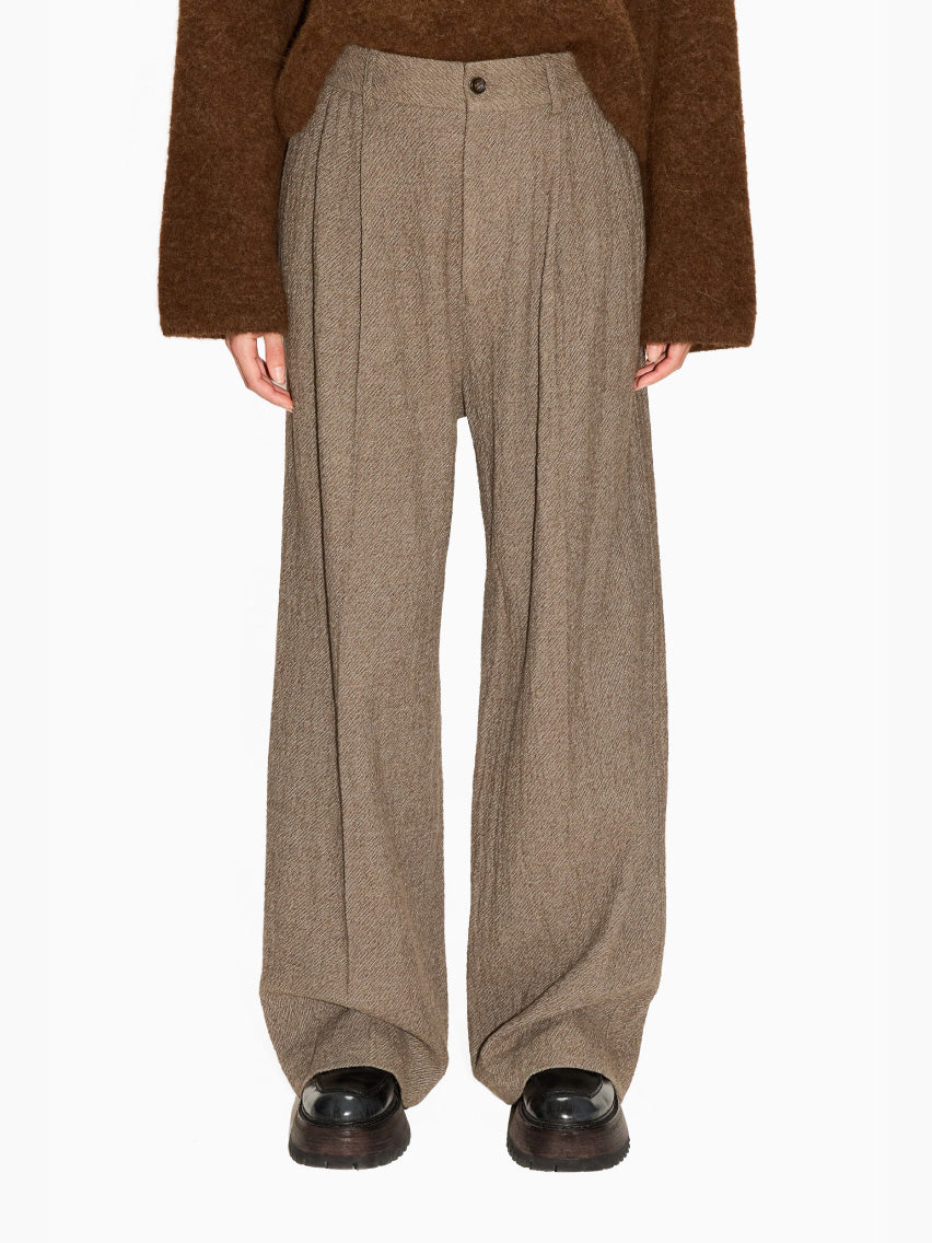 Fire Trousers Wavy Beige Twill