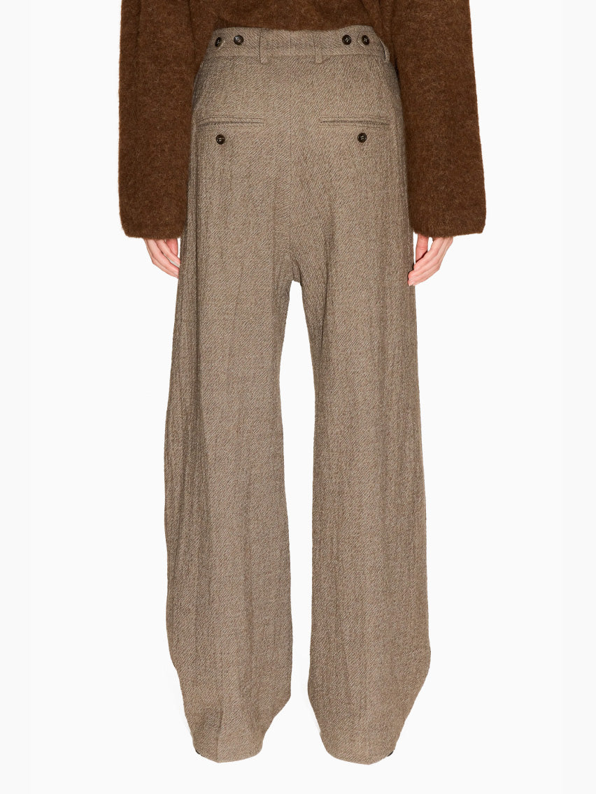 Fire Trousers Wavy Beige Twill