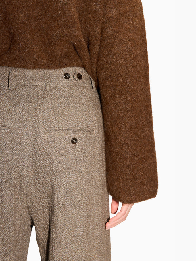 Fire Trousers Wavy Beige Twill