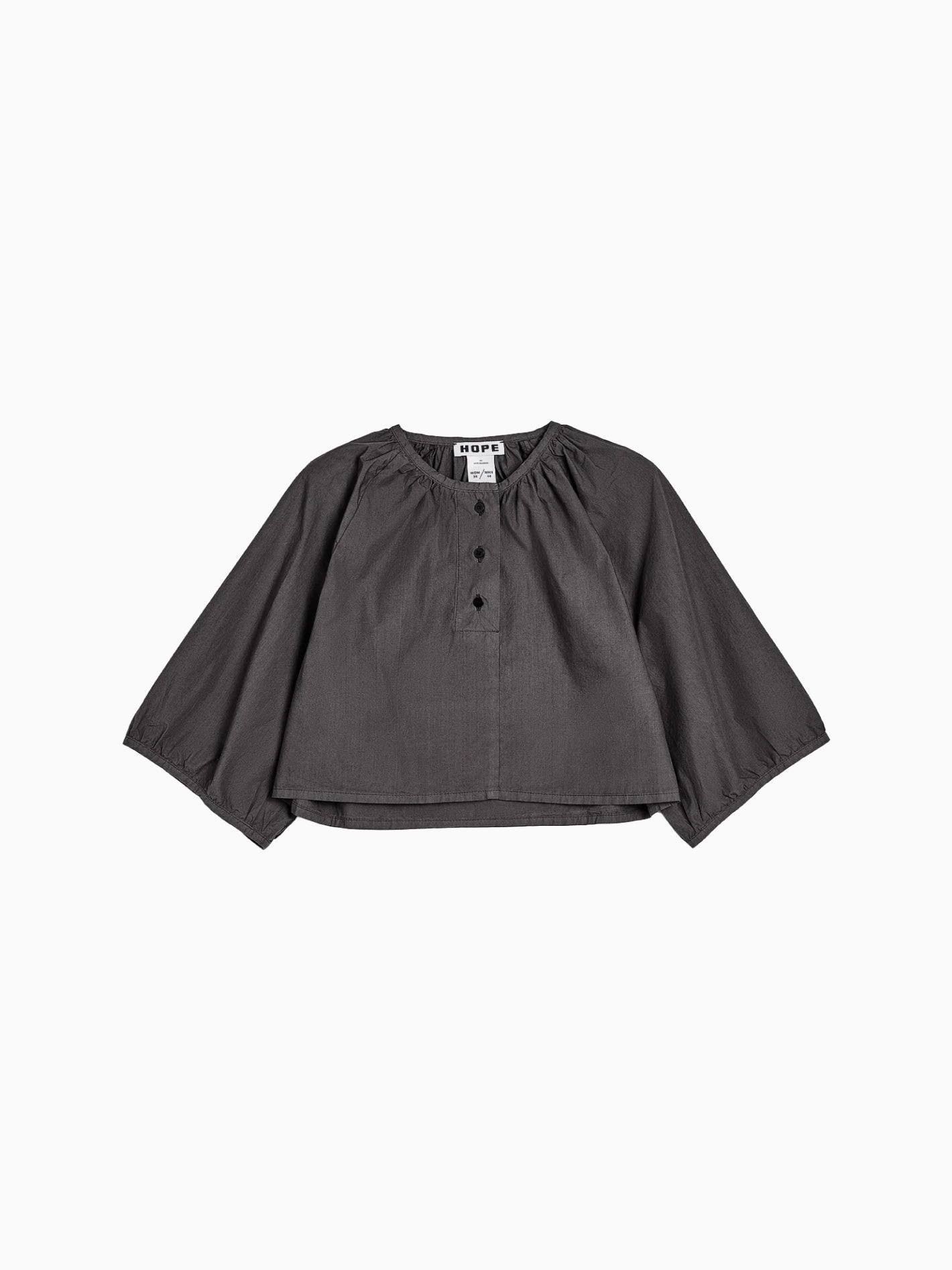Humble Top Faded Black Poplin