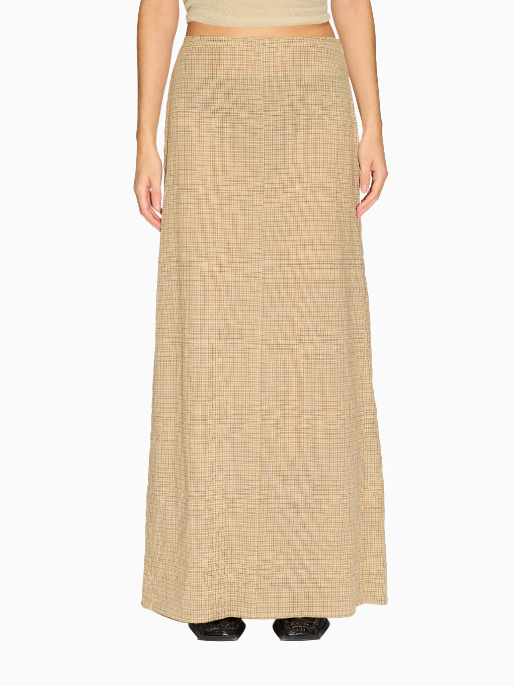 Read Skirt Beige Check