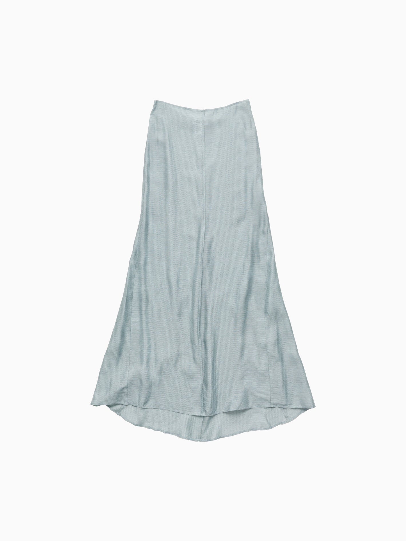 Read Skirt Blue Silk Stripe