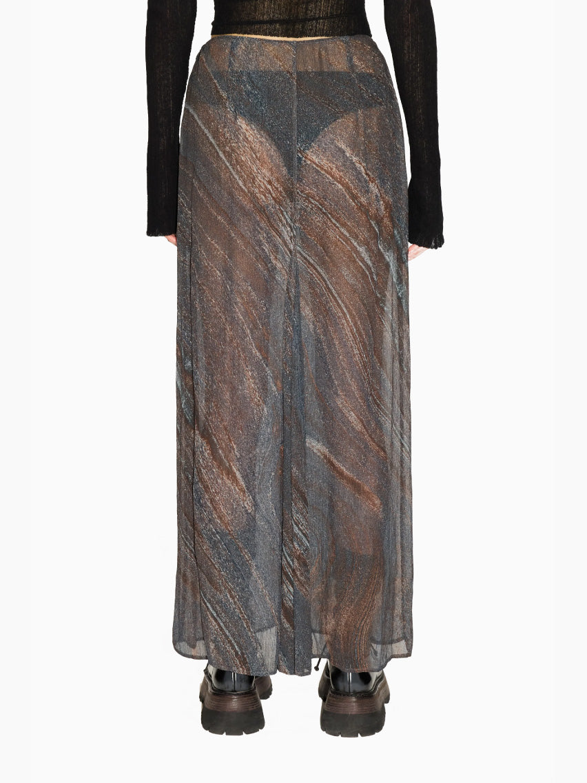 Read Skirt Martian Flow Print