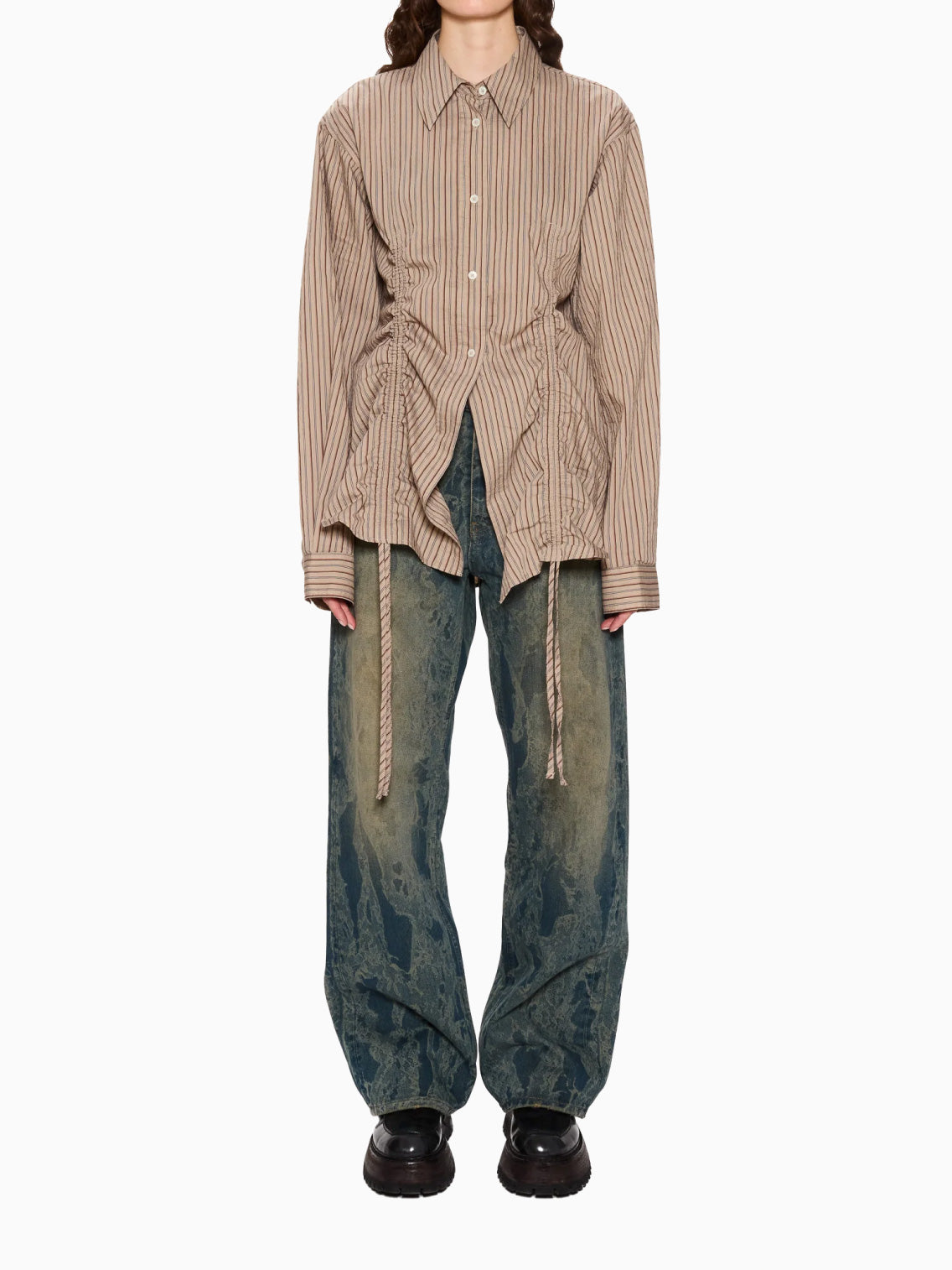 String Shirt Vintage Brown