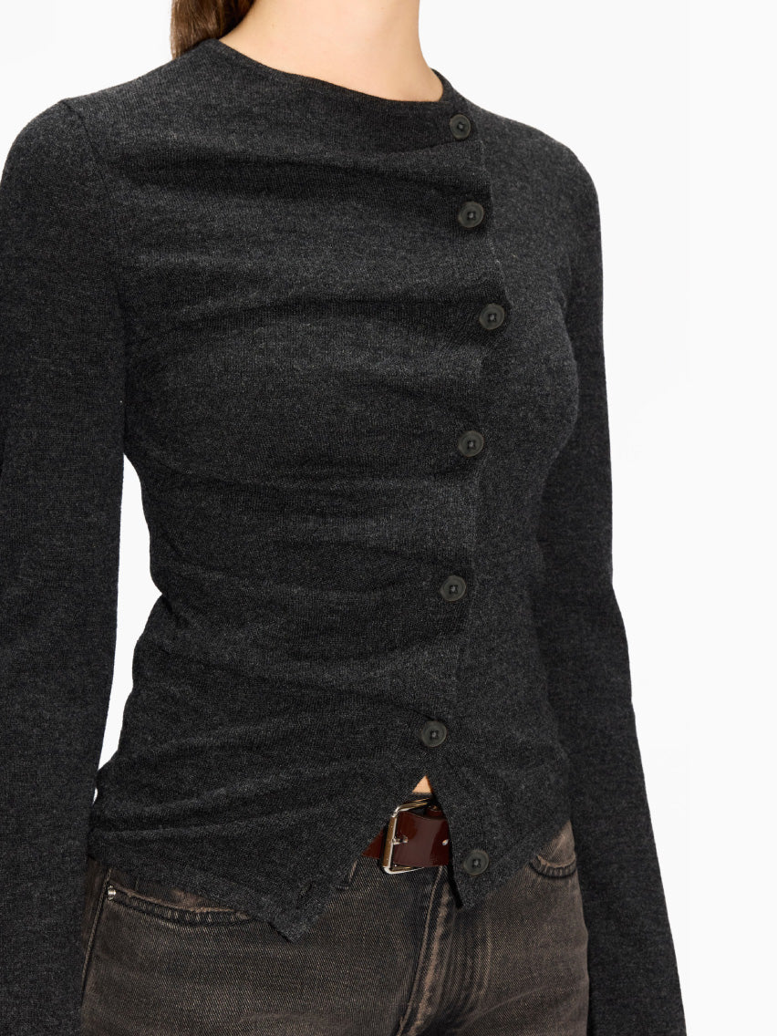 Wave Cardigan Grey