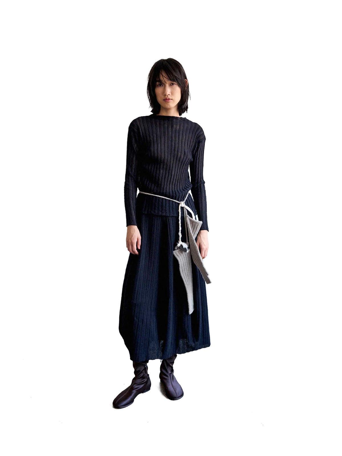 Koma Merino Wool Skirt Black