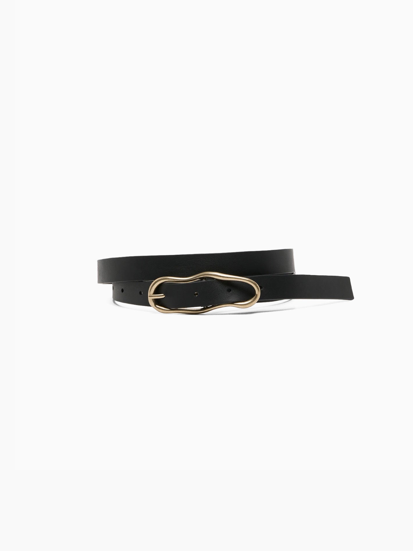 Groviglio Black Leather Belt