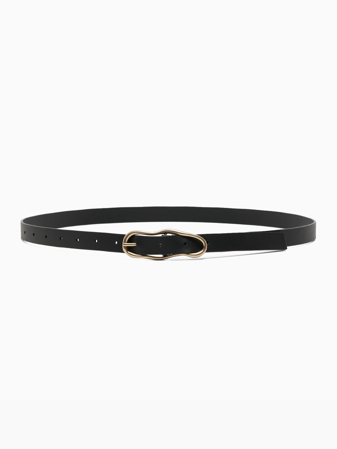 Groviglio Black Leather Belt