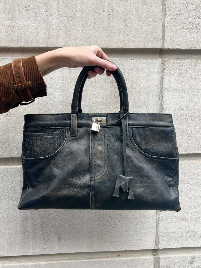 Nina Leather Bag Black