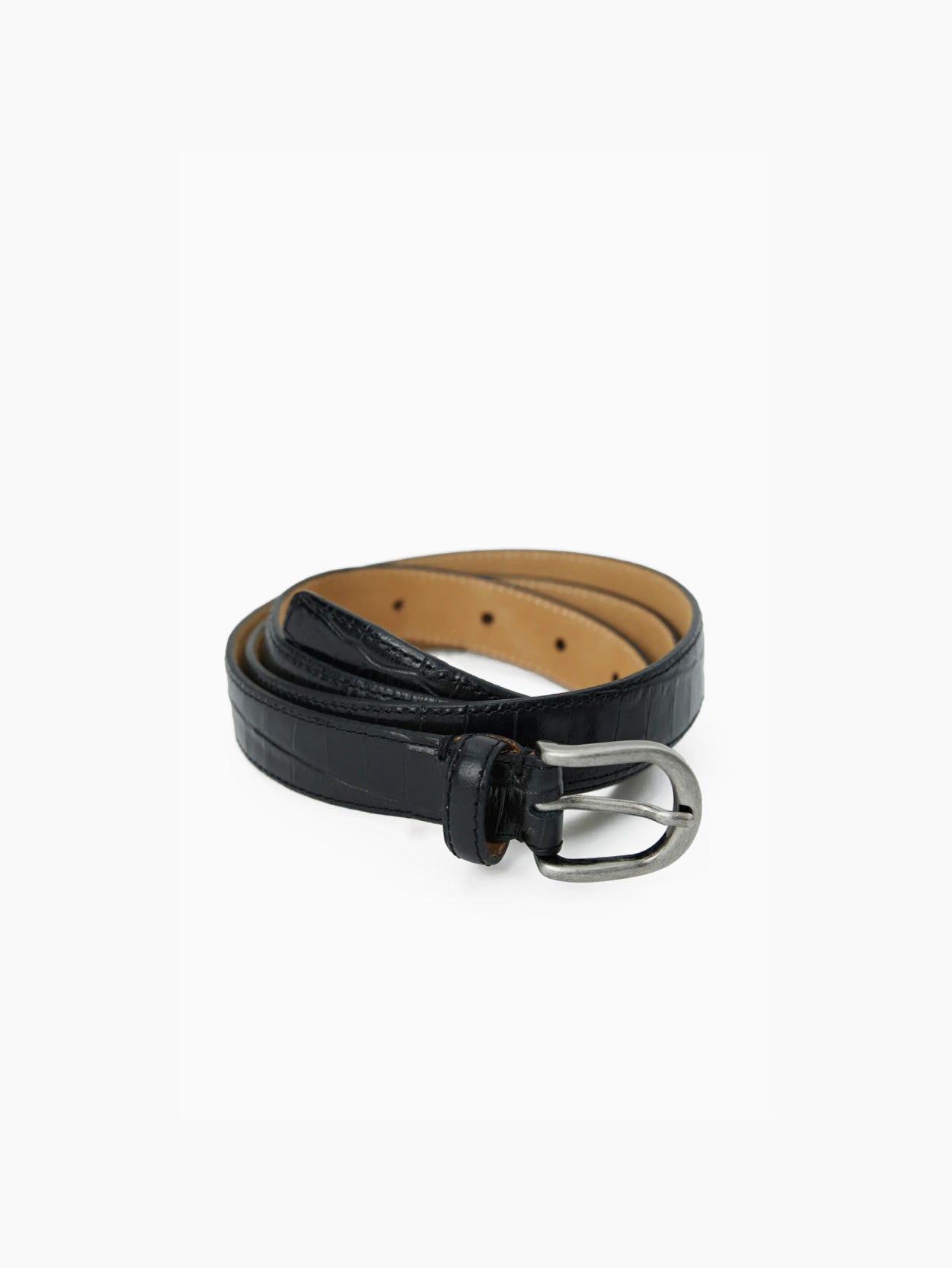 Occasion Belt Black Croc