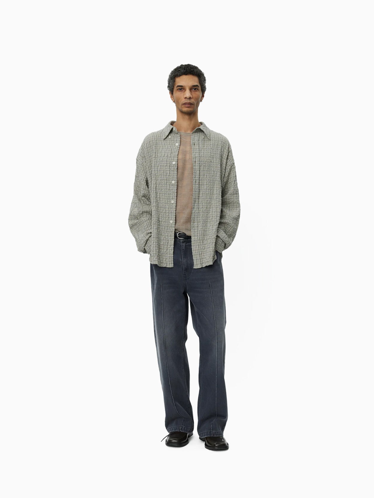 Button Down Shirt Grey Generation Check