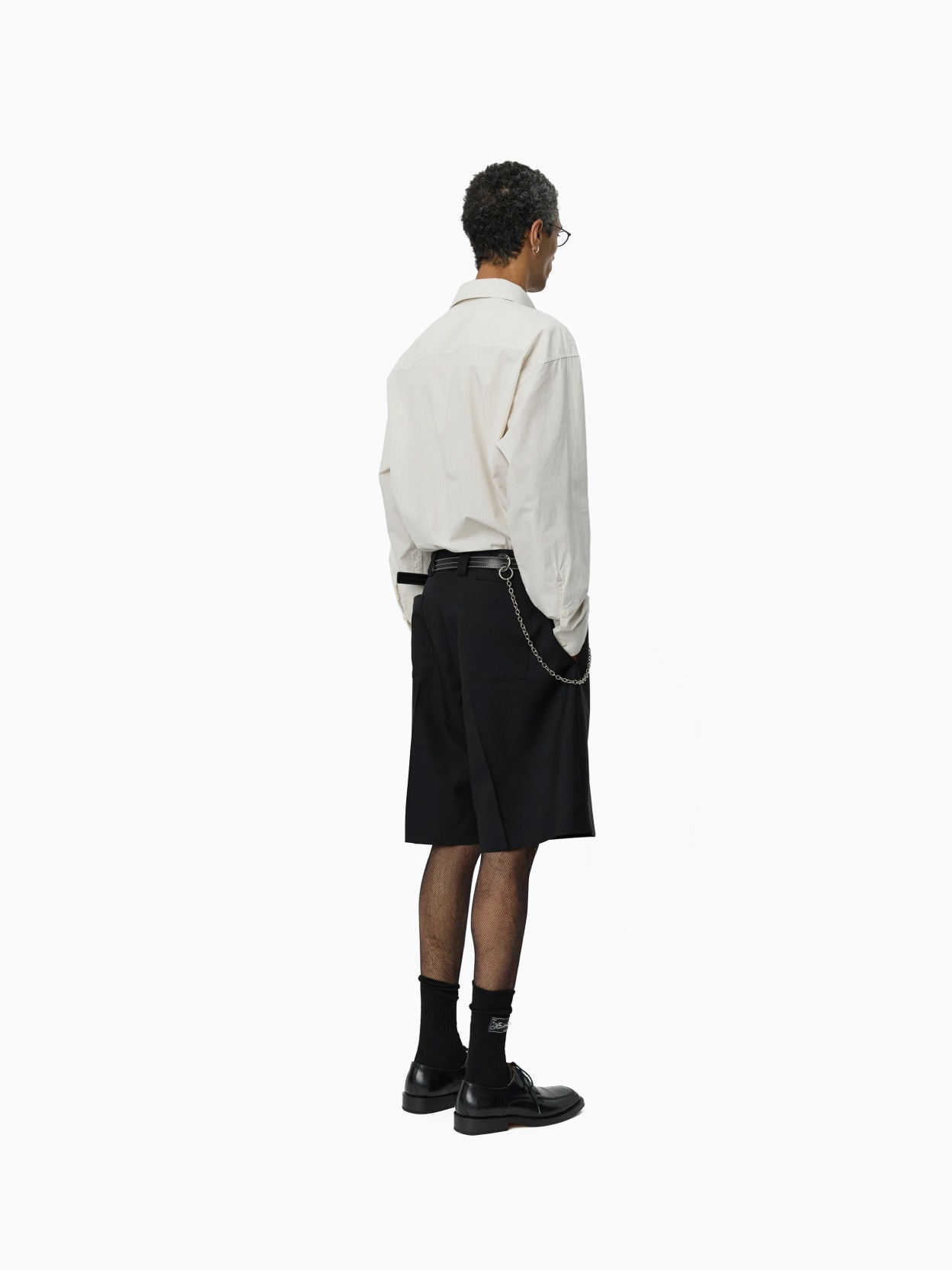 Classic Shorts Black Tropical Wool