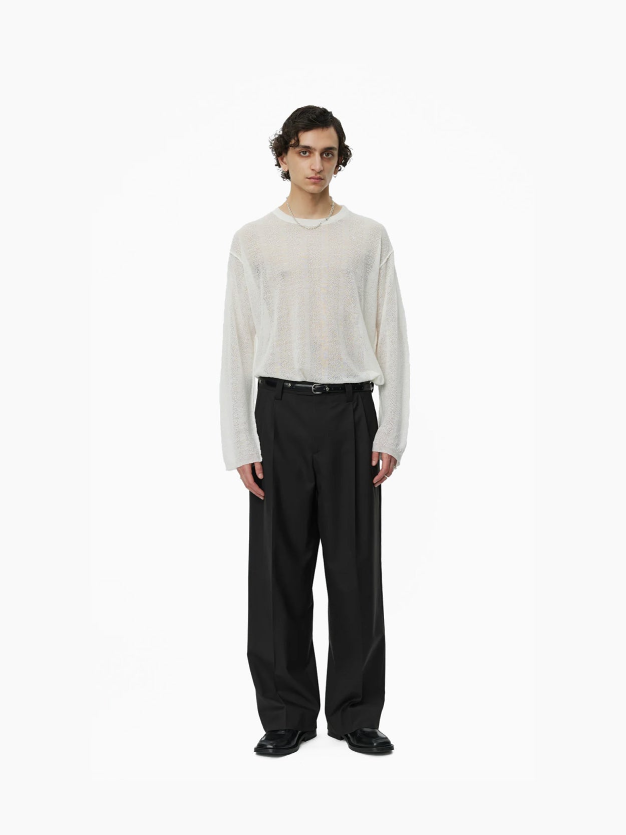 Classic Trousers Coffee Twill Wool
