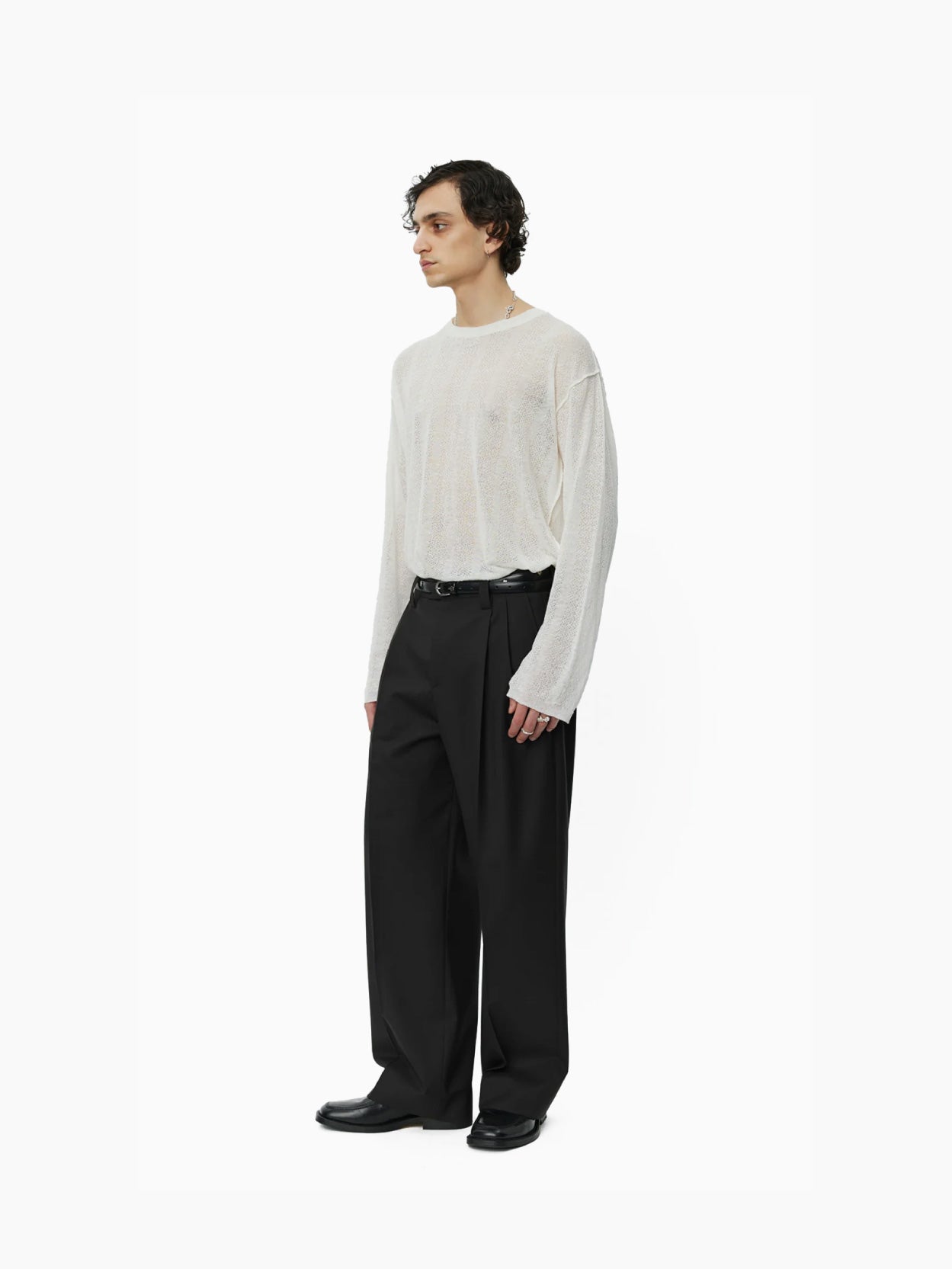 Classic Trousers Coffee Twill Wool