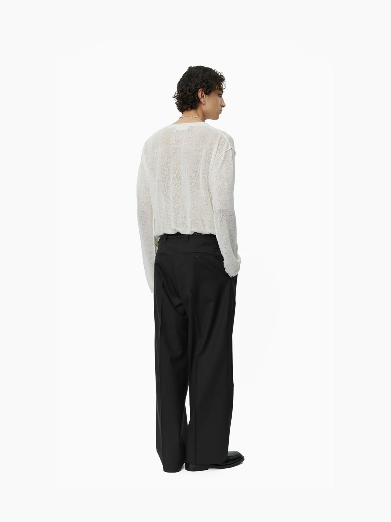 Classic Trousers Coffee Twill Wool