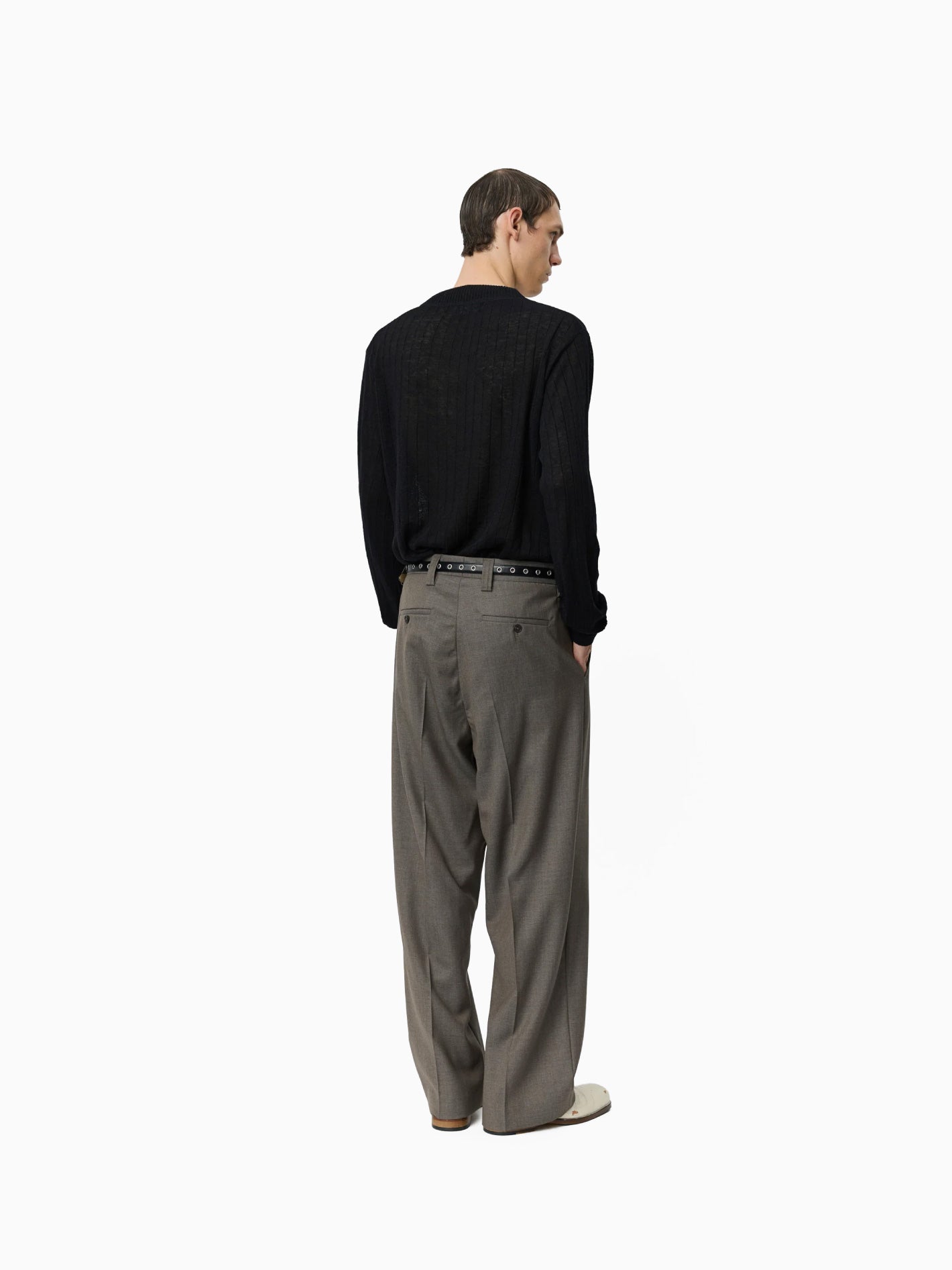Classic Trousers Light Taupe Wool