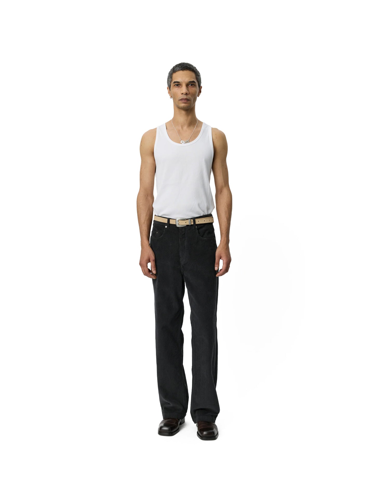 Cord Trousers Anthracite Multi Wale