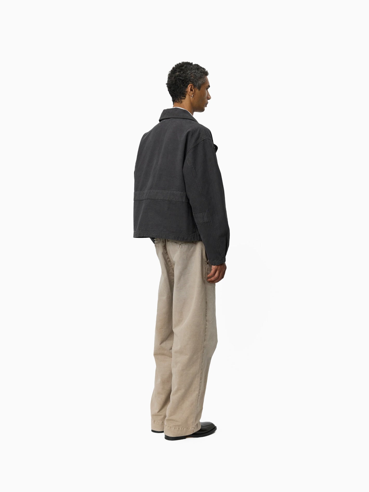 Courier Jacket Washed Grey Canvas
