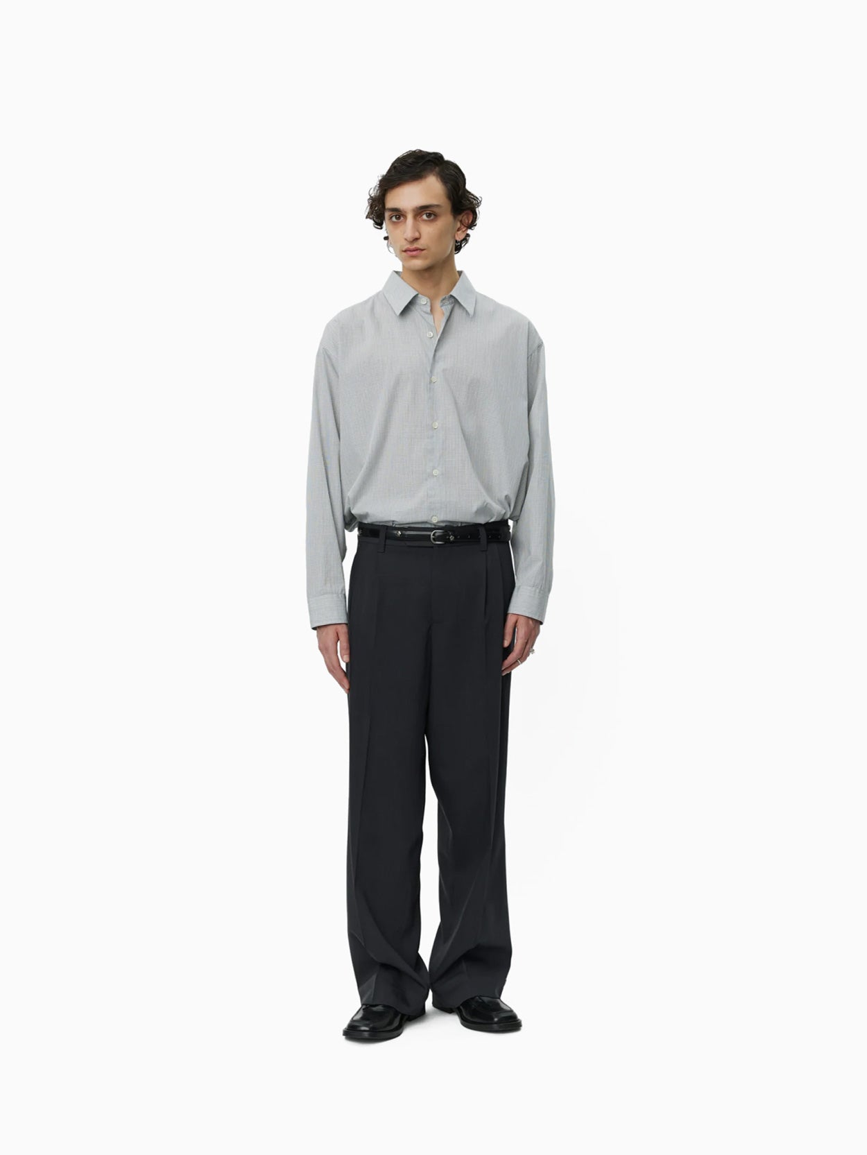 Classic Trousers Dark Grey Wool
