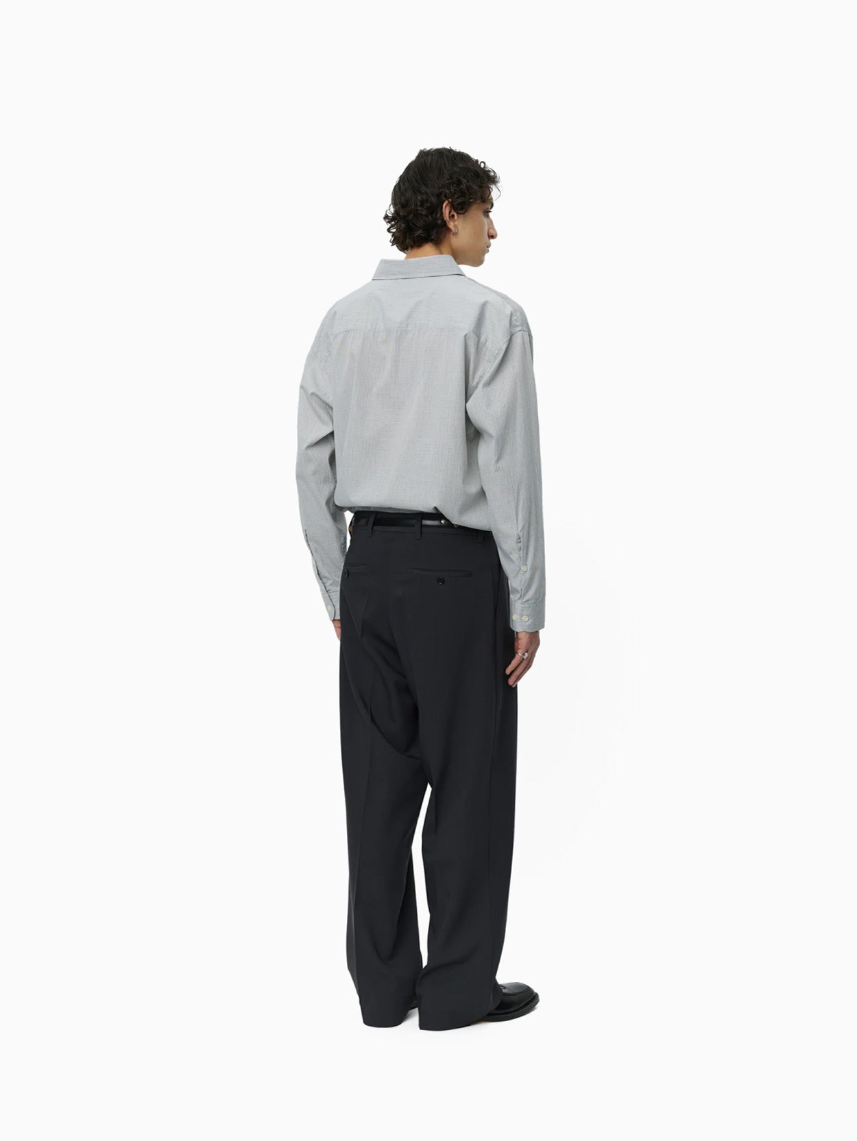 Classic Trousers Dark Grey Wool