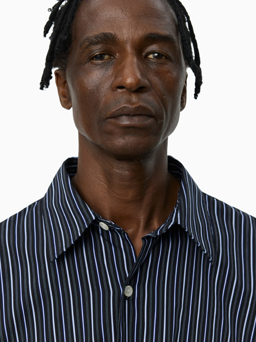 Exact Shirt Black Office Stripes