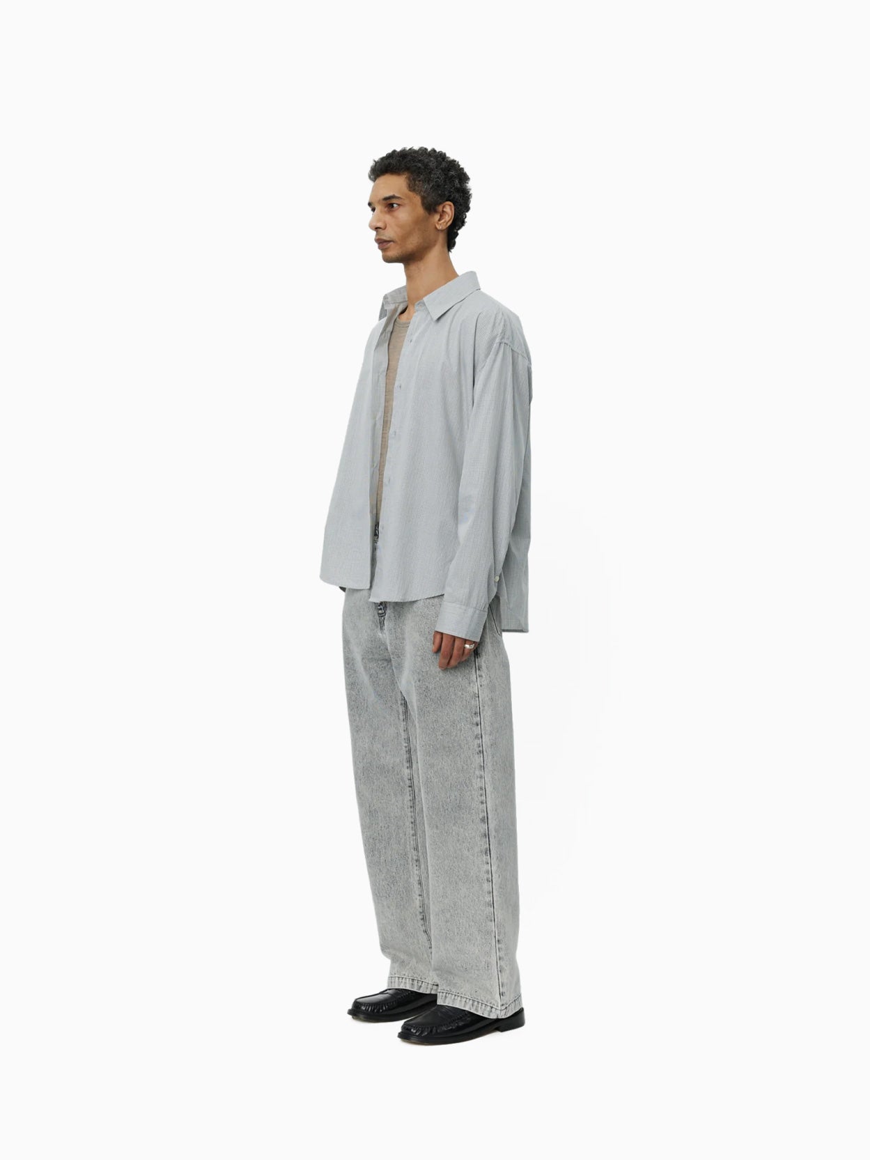 Exact Shirt Grey Micro Check