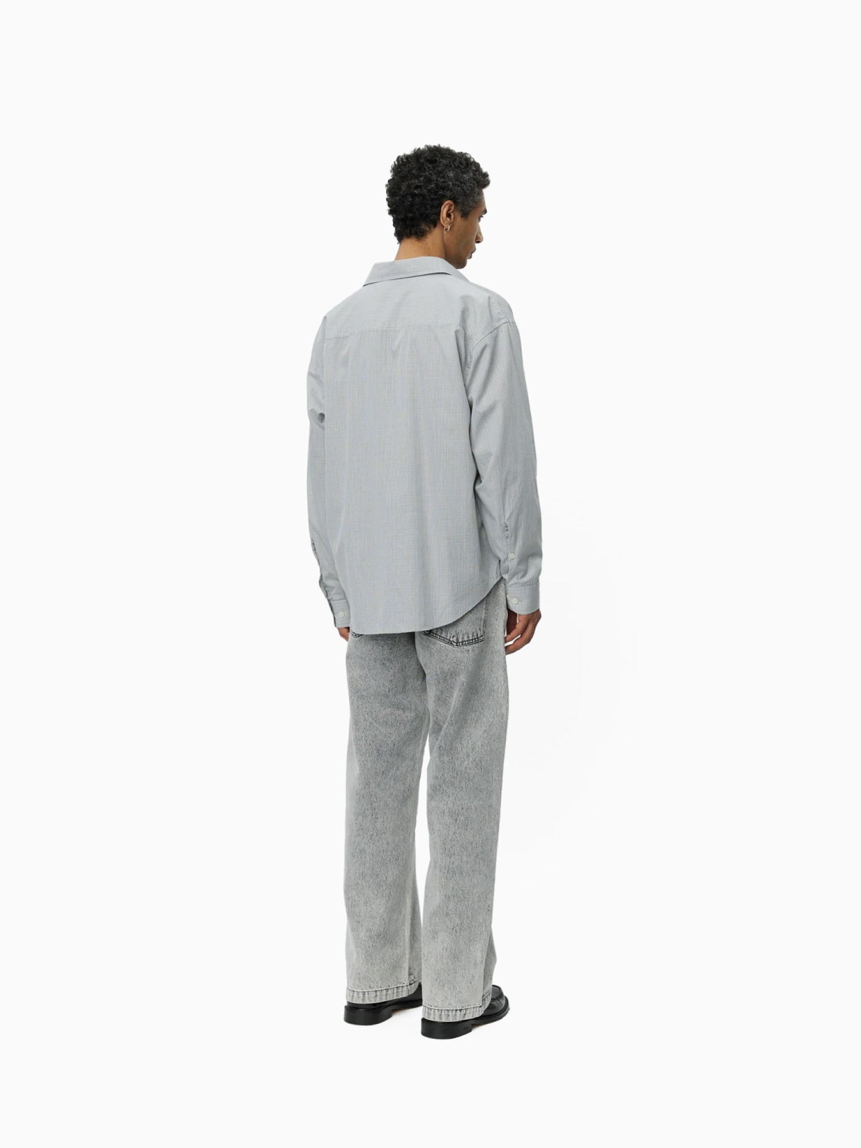 Exact Shirt Grey Micro Check