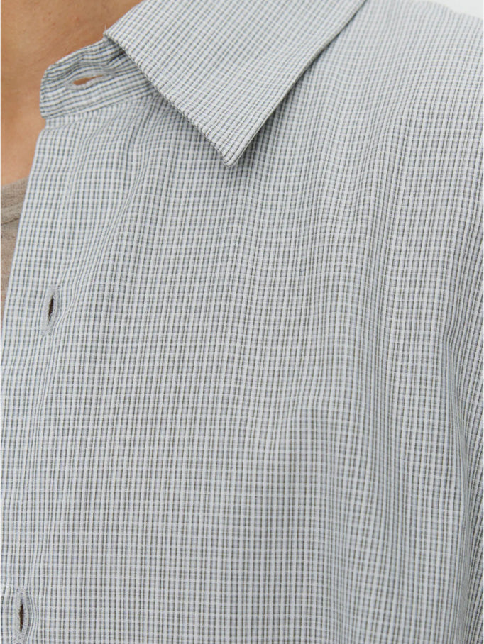 Exact Shirt Grey Micro Check