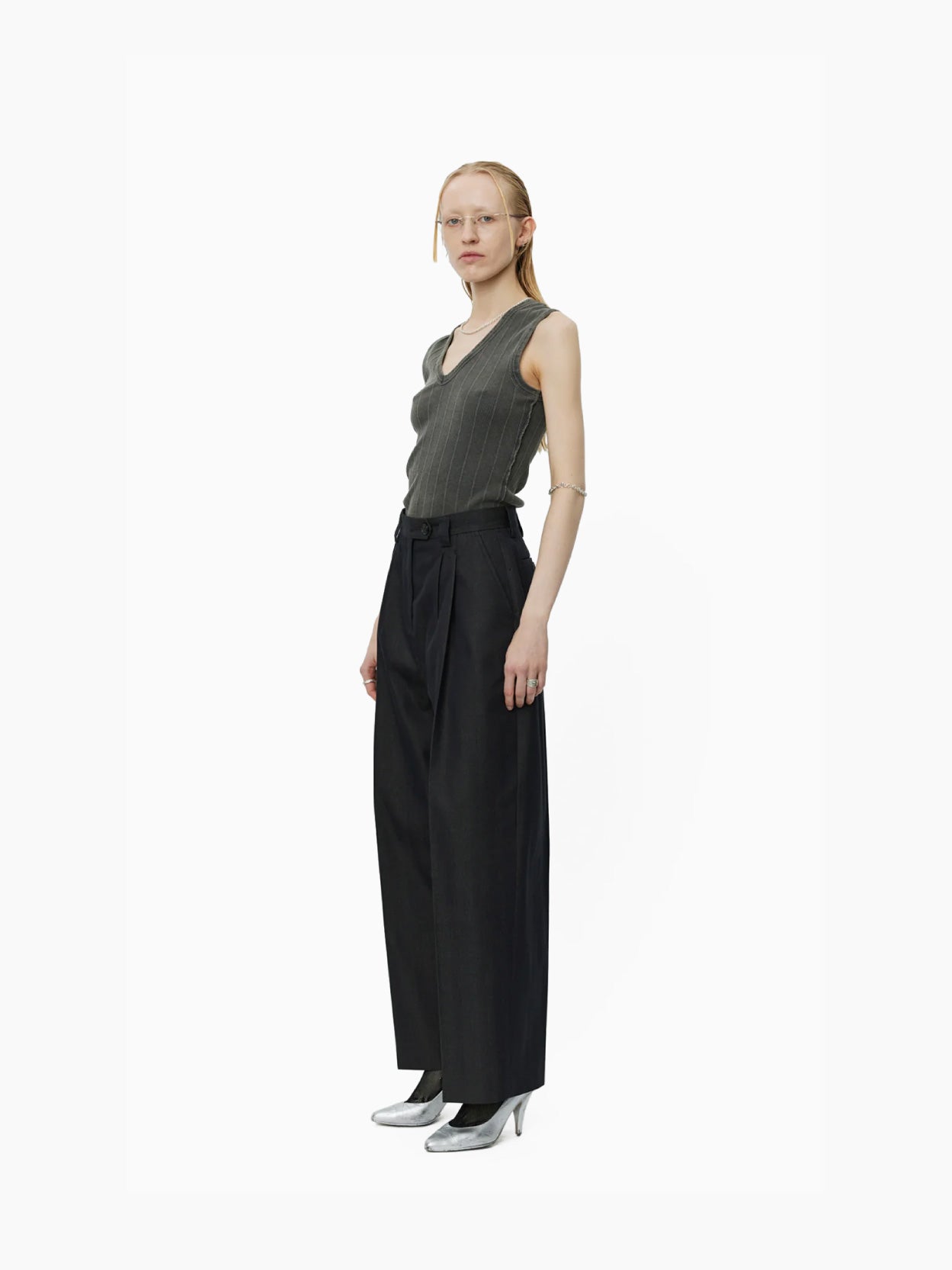 Favorite Trousers Black Solaro Herringbone