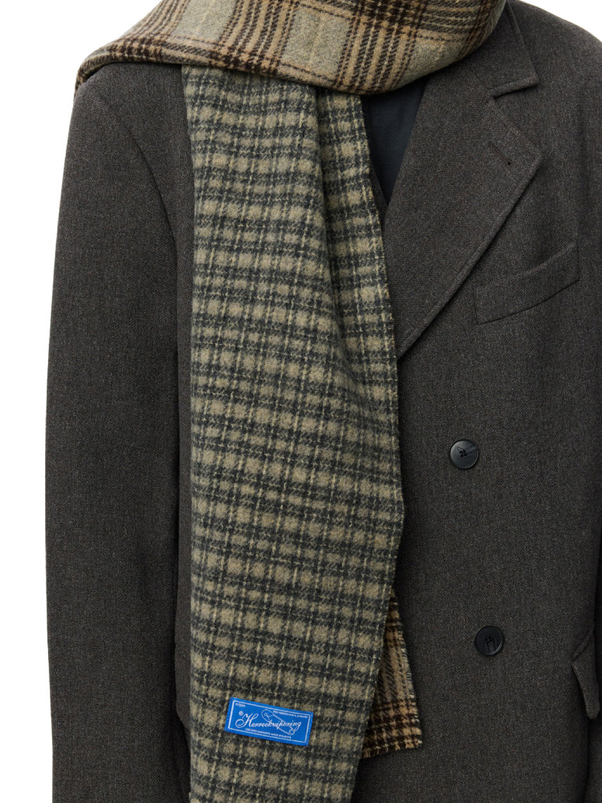 Facade Scarf Double Faced Vintage Check