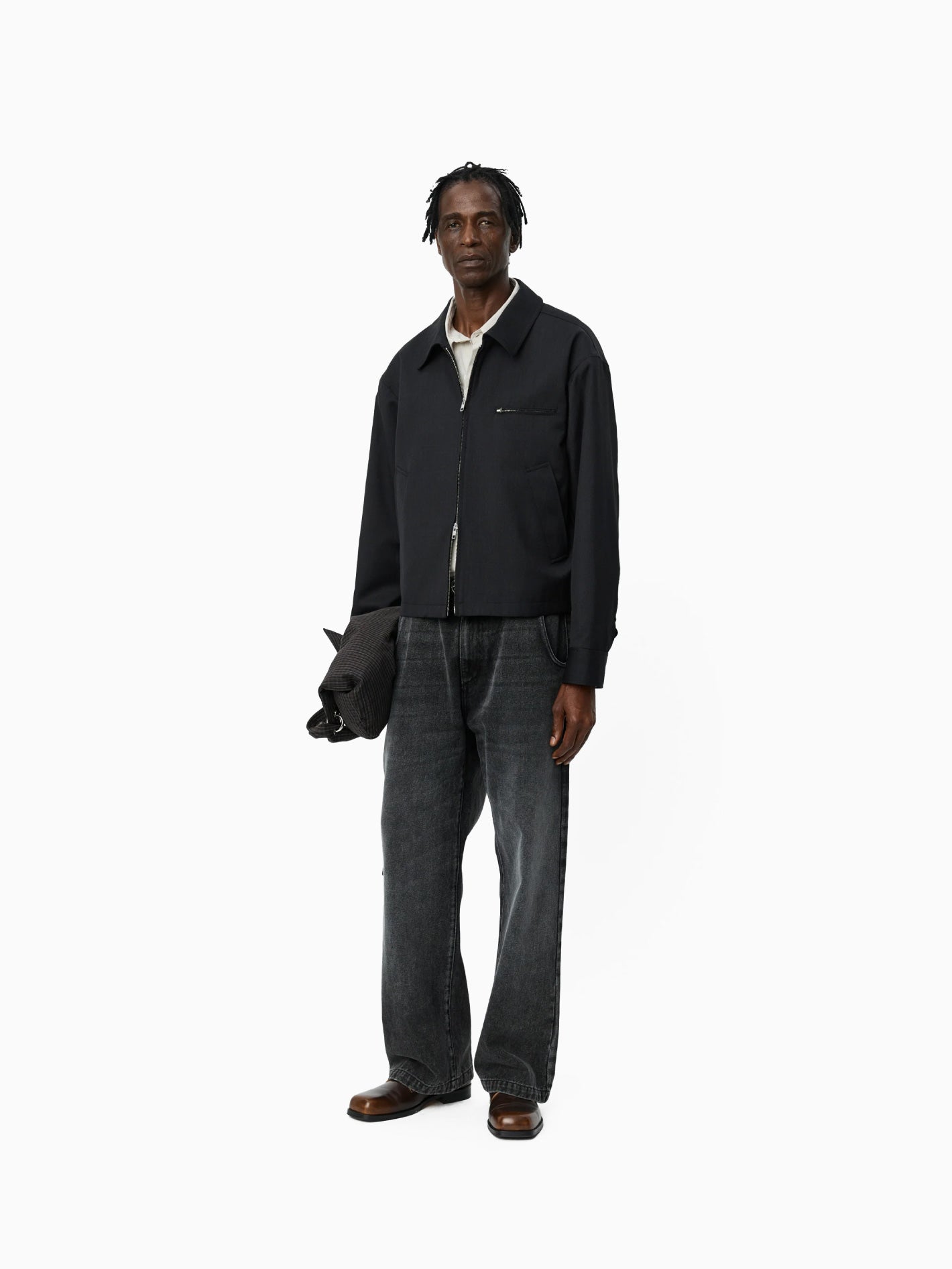Postal Jacket Anthracite Wool