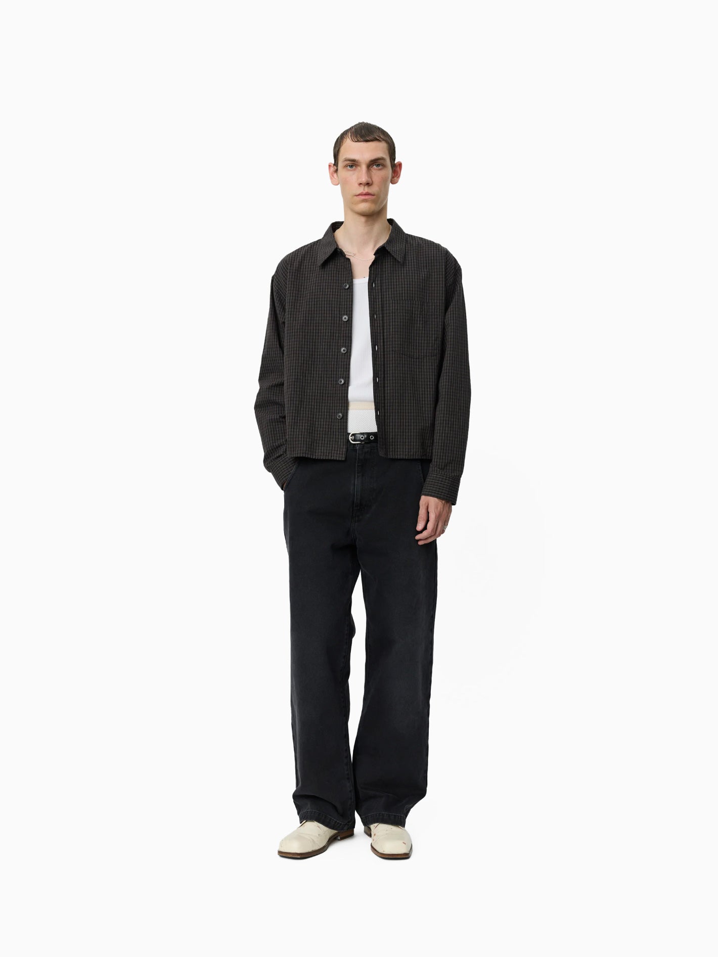 Priority Shirt Dark Linen Check